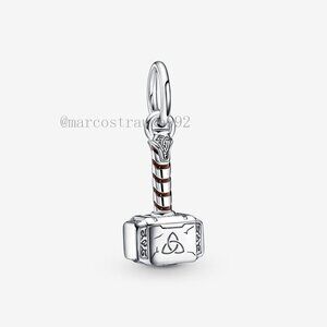 Pandora Marvel The Avengers Thor's Hammer Dangle Charm